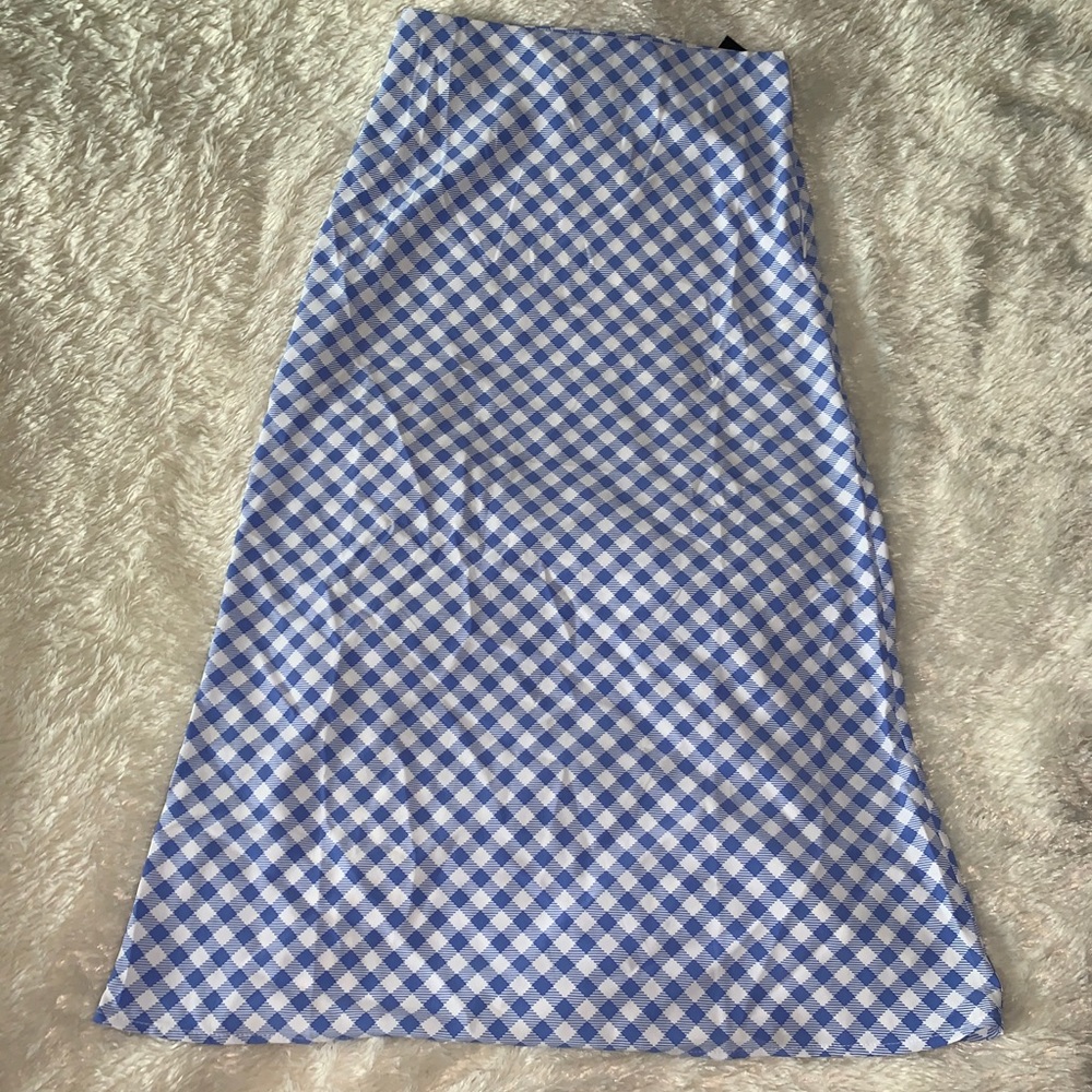 forever21 maxi plaid skirt a-line